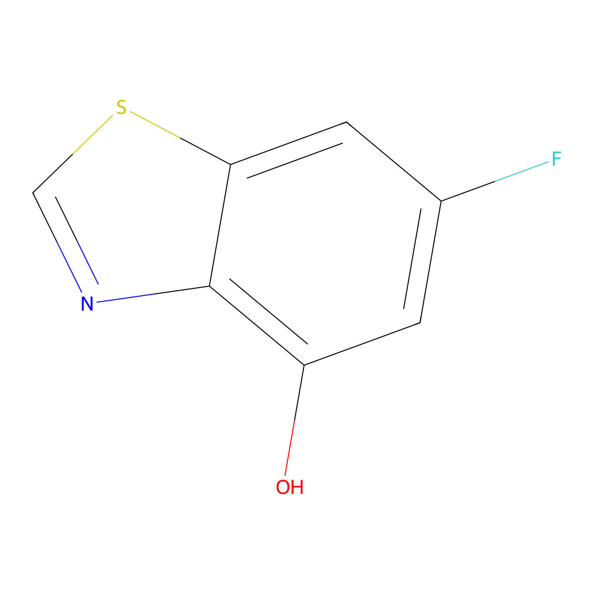 6-Fluorobenzo[d]thiazol-4-ol molecular structure, CAS 1665288-66-3
