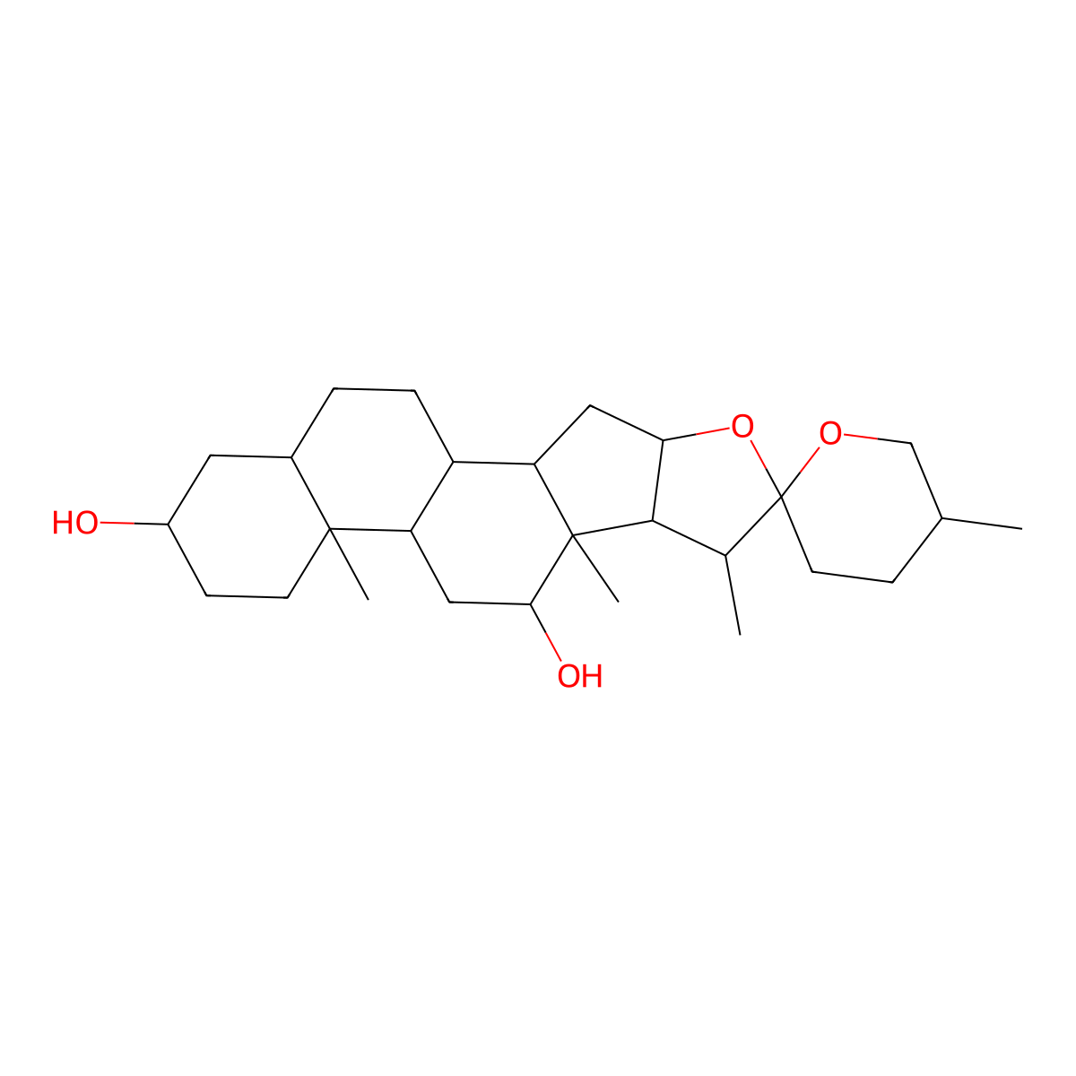 Rockogenin molecular structure, CAS 16653-52-4