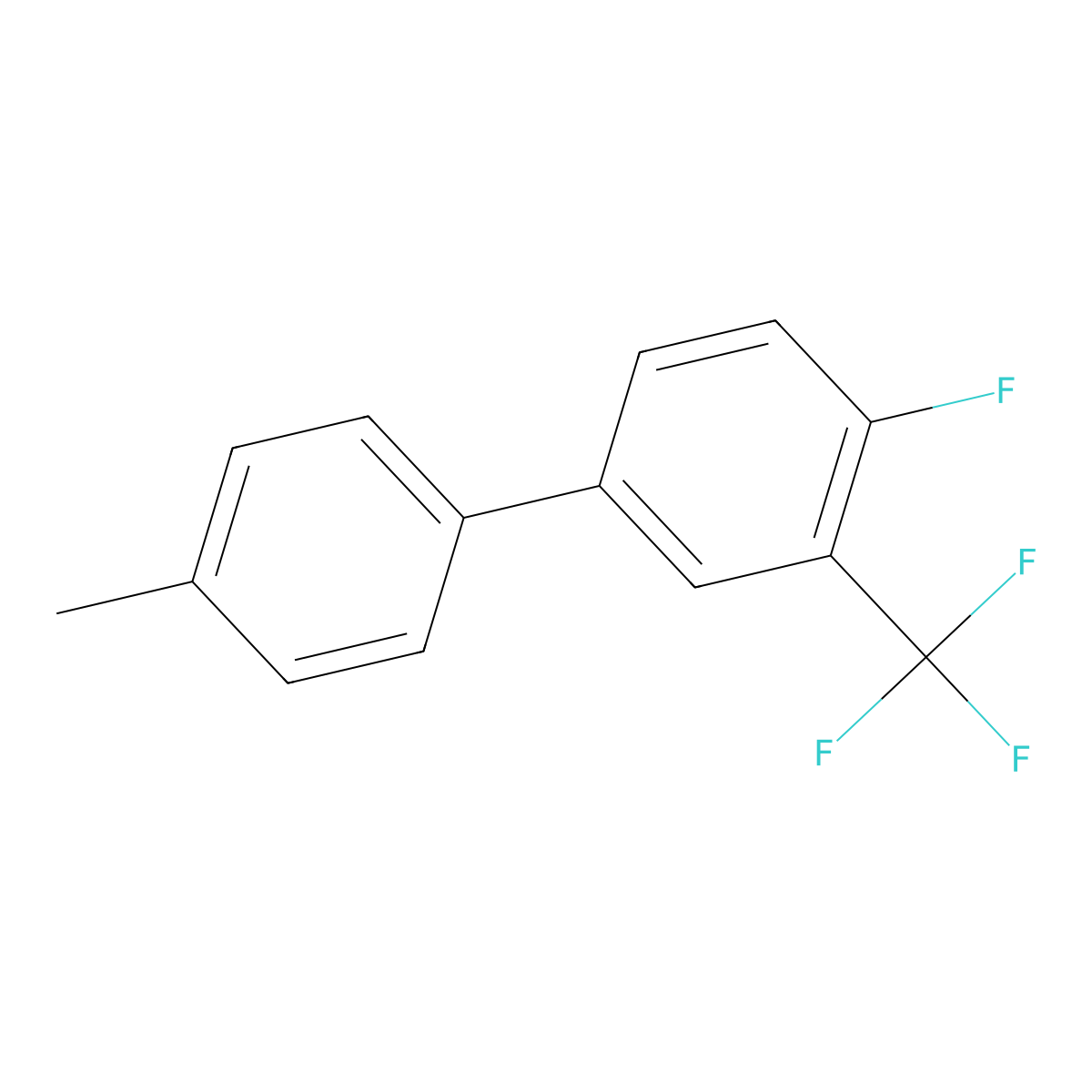 4-Fluoro-4'-methyl-3-(trifluoromethyl)-1,1'-biphenyl molecular structure, CAS 1665301-22-3