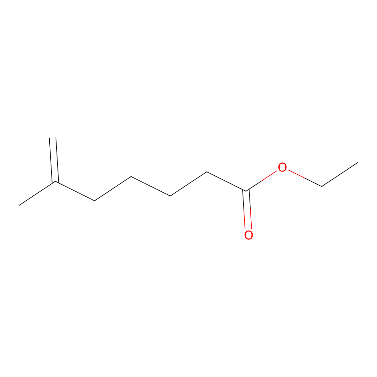 Ethyl 6-methylhept-6-enoate molecular structure, CAS 166533-72-8