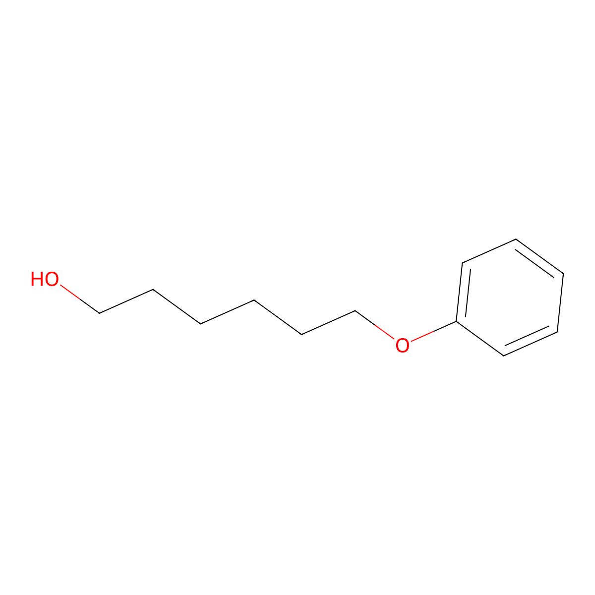 1-Hexanol, 6-phenoxy- molecular structure, CAS 16654-54-9