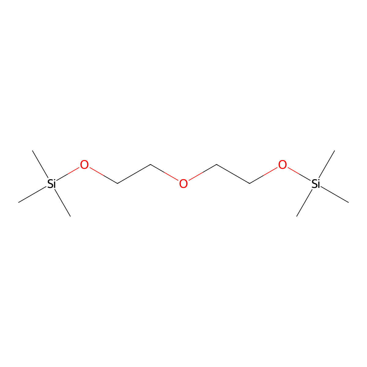 Bis(2-(trimethylsilyloxy)ethyl) Ether molecular structure, CAS 16654-74-3
