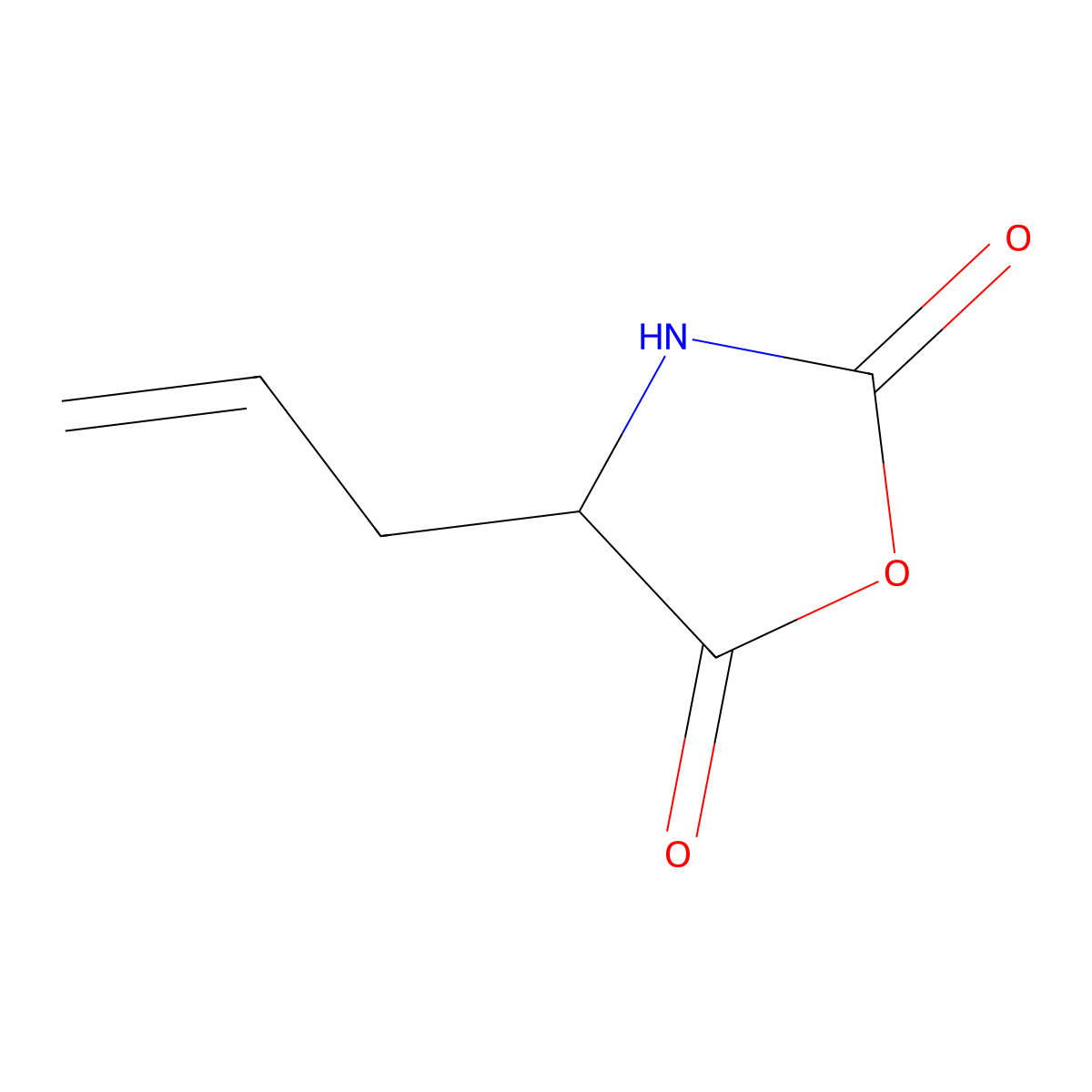 (S)-4-Allyloxazolidine-2,5-dione molecular structure, CAS 166540-71-2