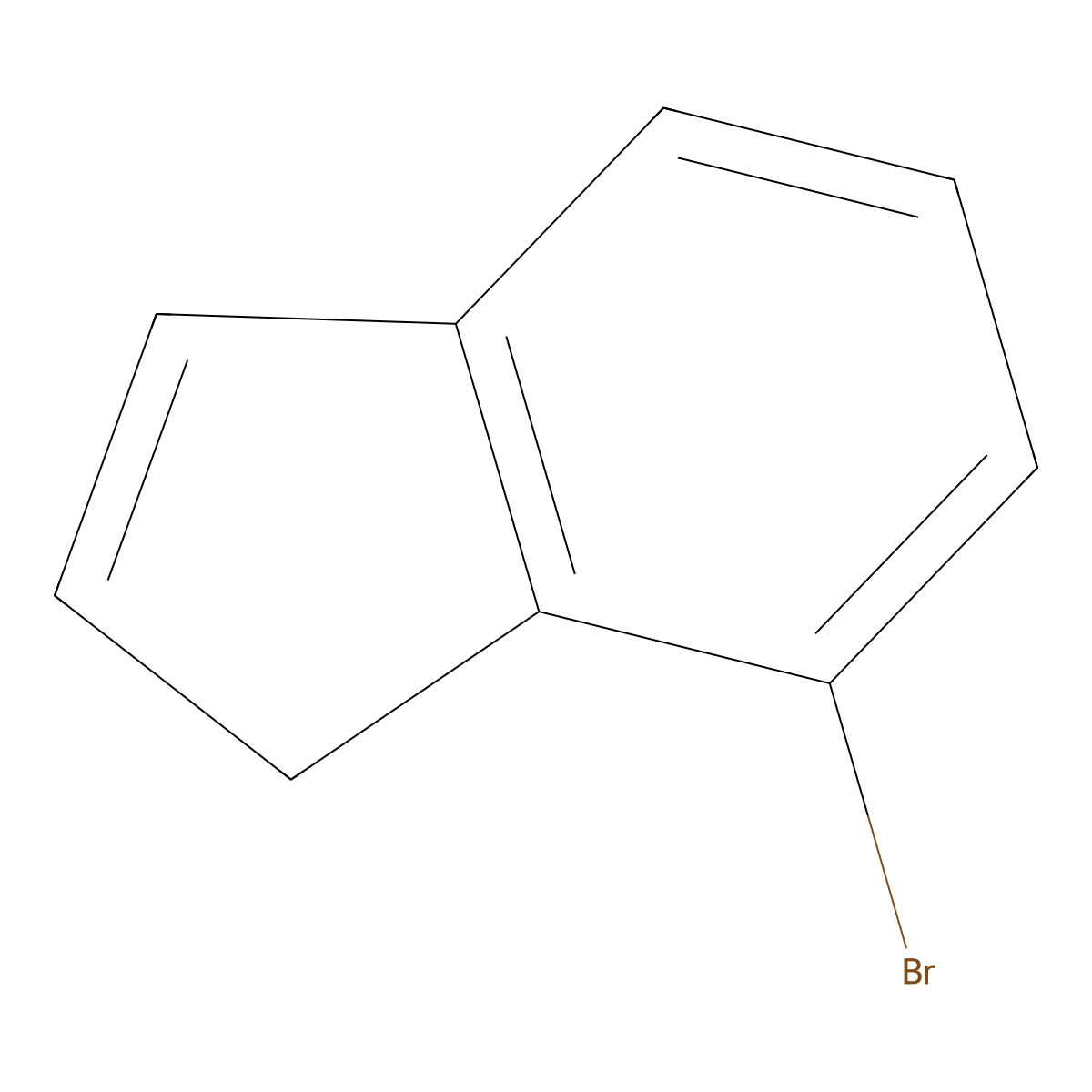 7-Bromo-1H-indene molecular structure, CAS 16657-07-1