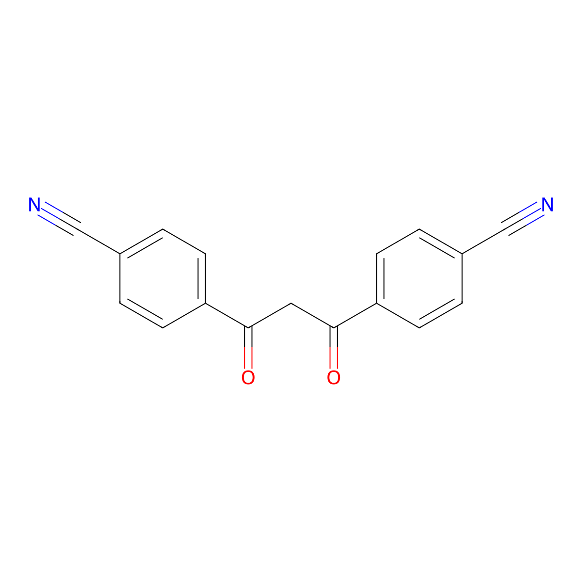 4,4'-Malonyldibenzonitrile molecular structure, CAS 166588-20-1