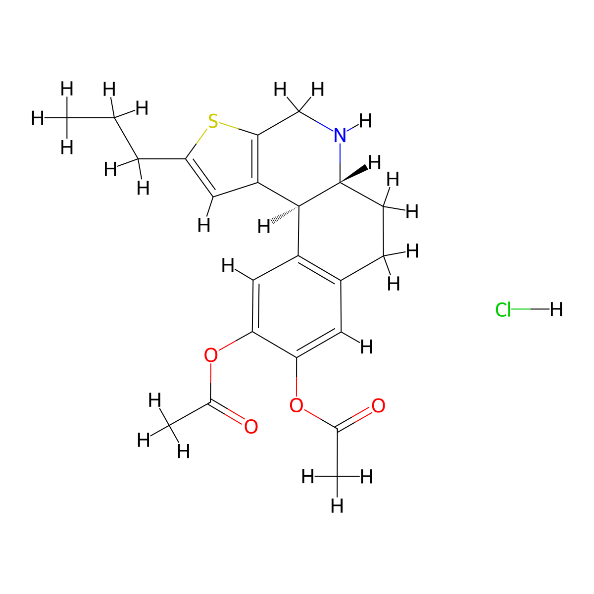 Adrogolide Hydrochloride molecular structure, CAS 166591-11-3