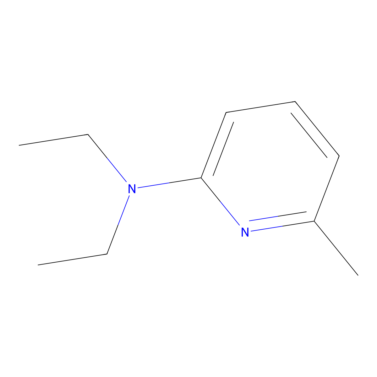 N,N-diethyl-6-methylpyridin-2-amine molecular structure, CAS 166597-29-1