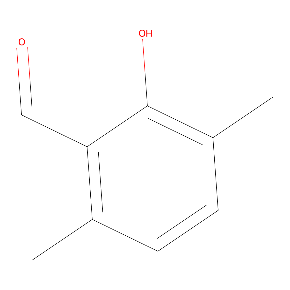 3,6-Dimethylsalicylaldehyde molecular structure, CAS 1666-04-2