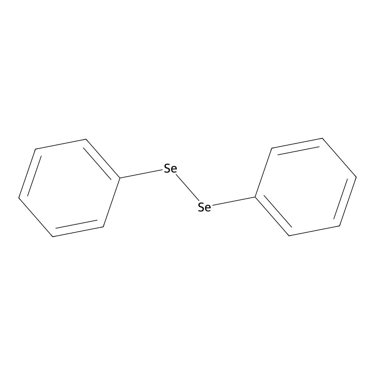 Diphenyl diselenide molecular structure, CAS 1666-13-3