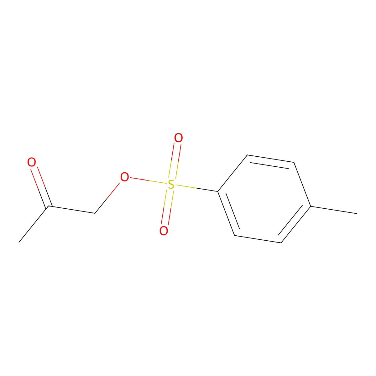1-[(4-Methylbenzenesulfonyl)oxy]propan-2-one molecular structure, CAS 1666-19-9