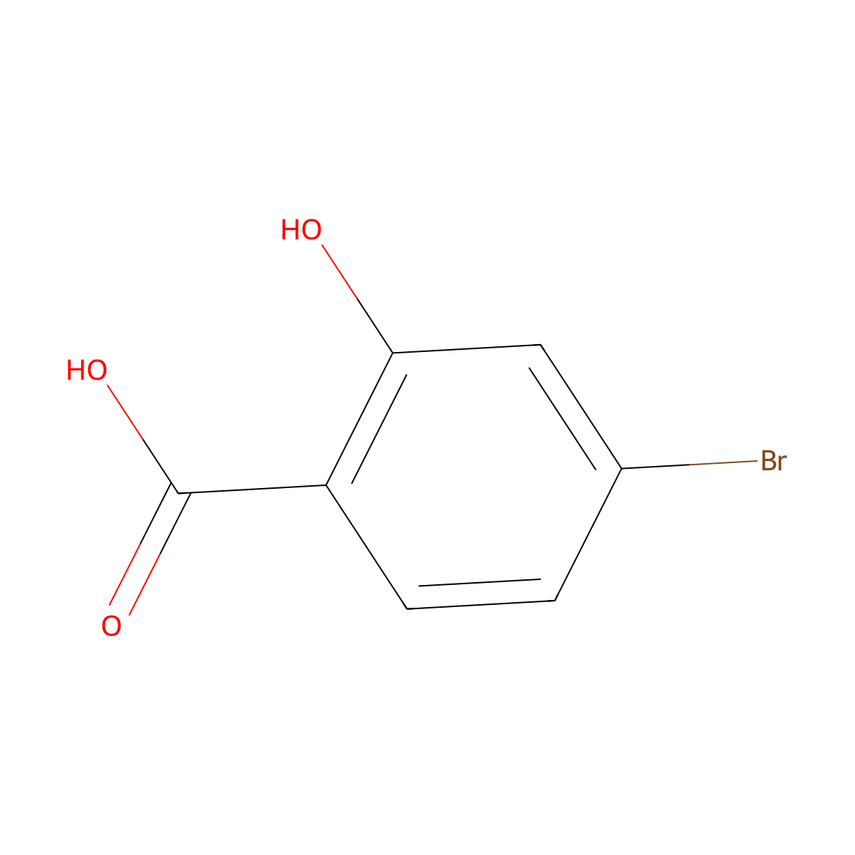 4-Bromo-2-hydroxybenzoic acid molecular structure, CAS 1666-28-0