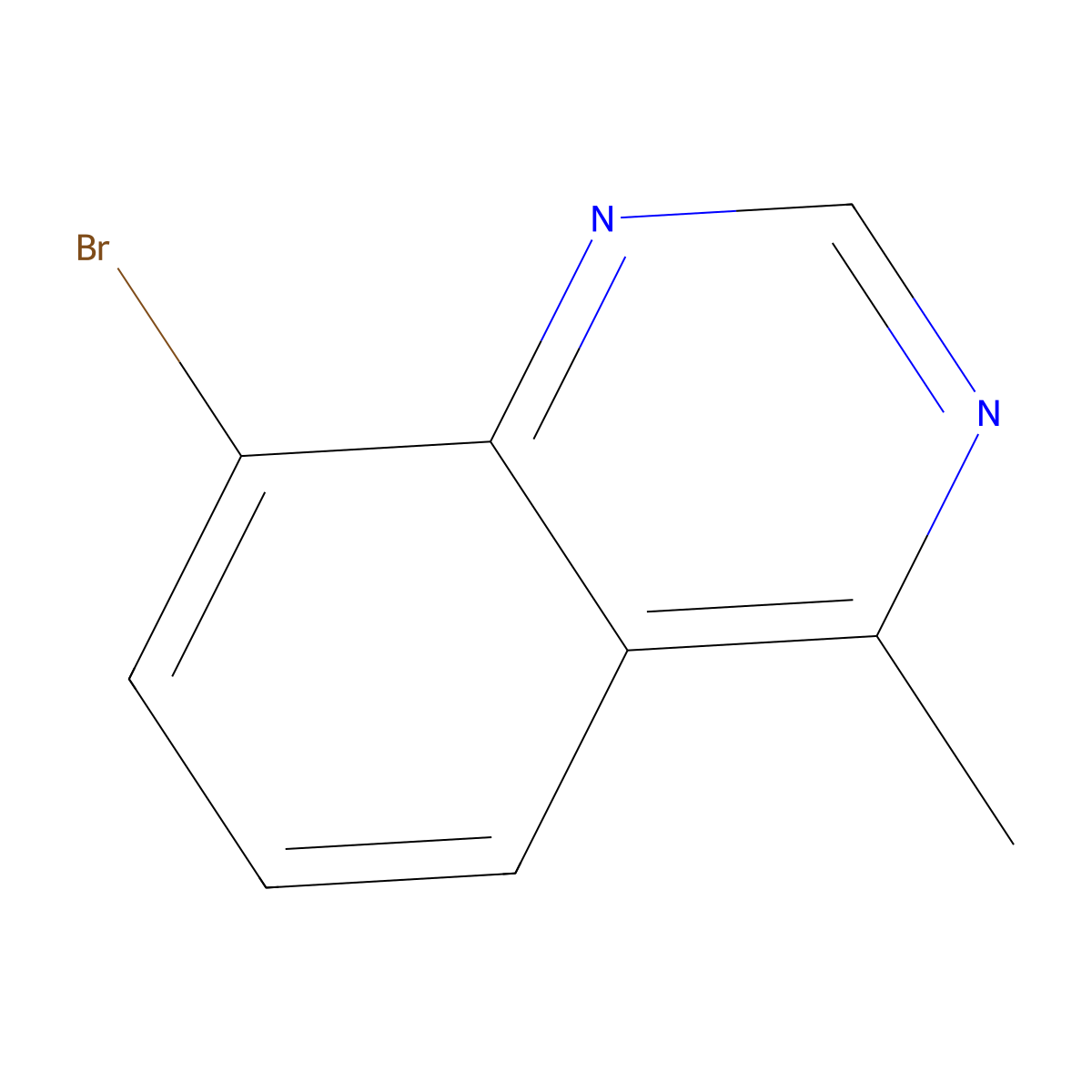 8-Bromo-4-methylquinazoline molecular structure, CAS 1666113-01-4