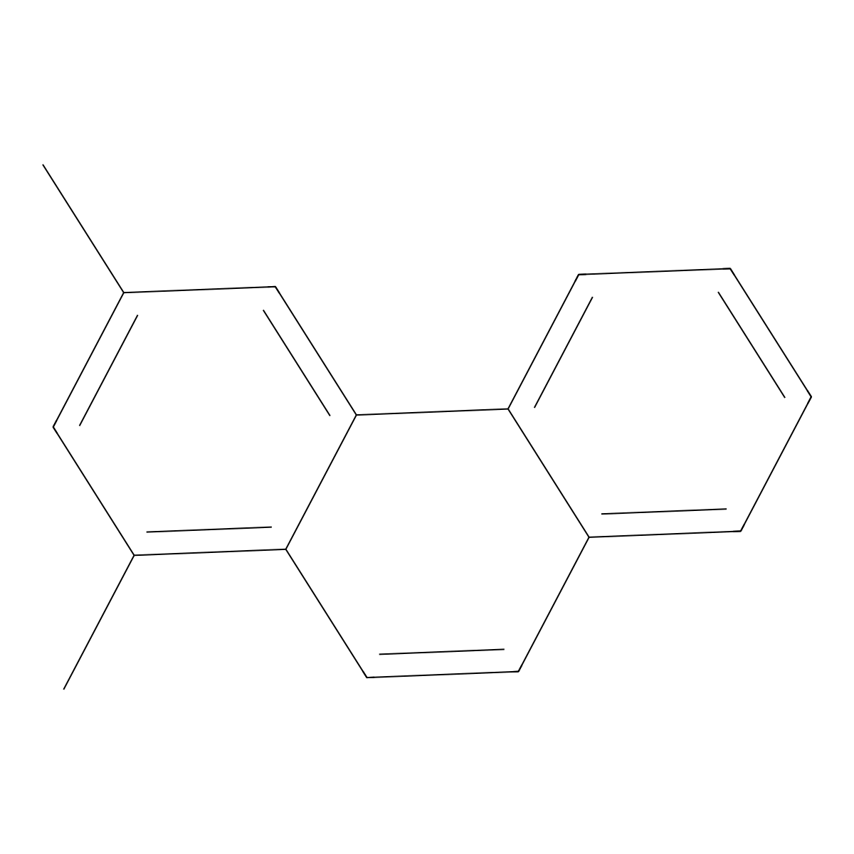 Phenanthrene, 1,3-dimethyl- molecular structure, CAS 16664-45-2