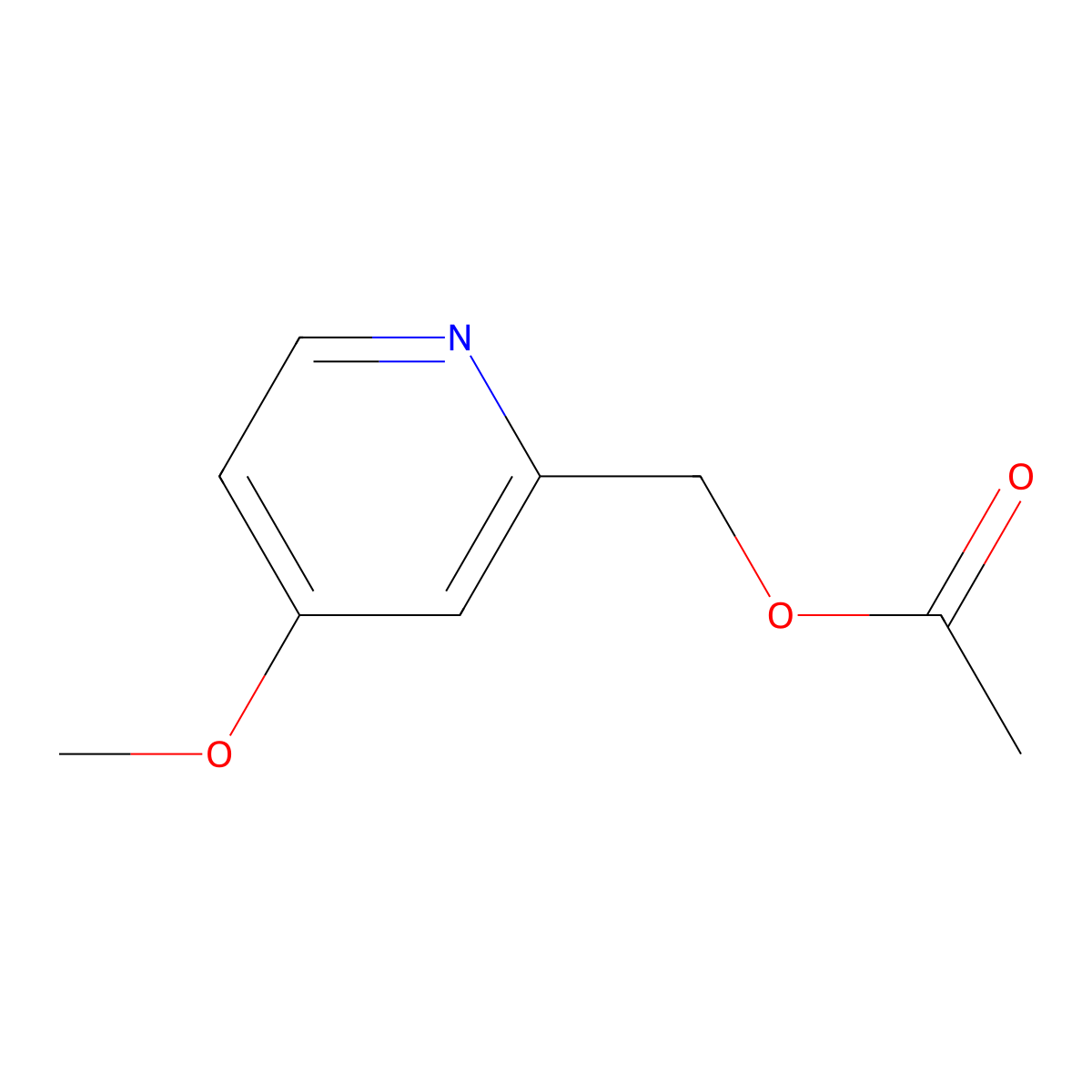 (4-methoxypyridin-2-yl)methyl Acetate molecular structure, CAS 16665-37-5