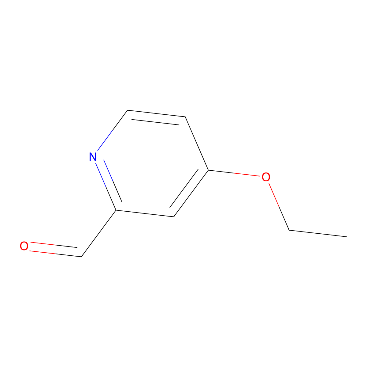 4-Ethoxypicolinaldehyde molecular structure, CAS 16665-43-3