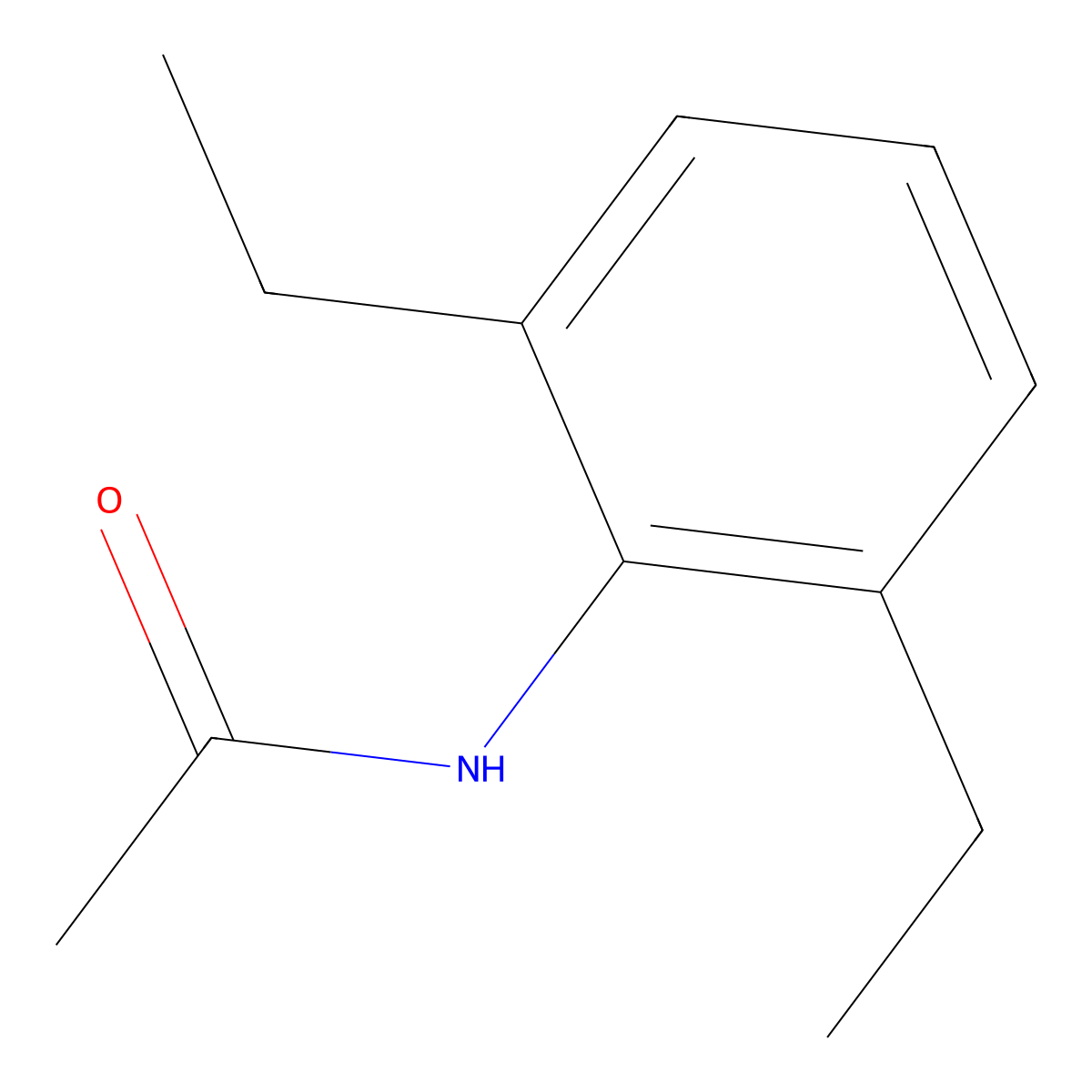 2,6-Diethylacetanilide molecular structure, CAS 16665-89-7