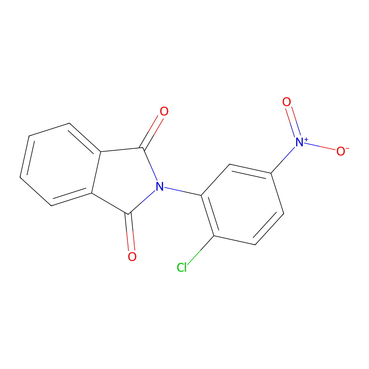 2-(2-chloro-5-nitrophenyl)-1H-isoindole-1,3(2H)-dione molecular structure, CAS 166658-70-4