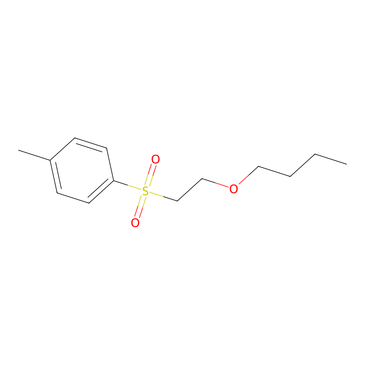 1-((2-Butoxyethyl)sulfonyl)-4-methylbenzene molecular structure, CAS 166663-51-0
