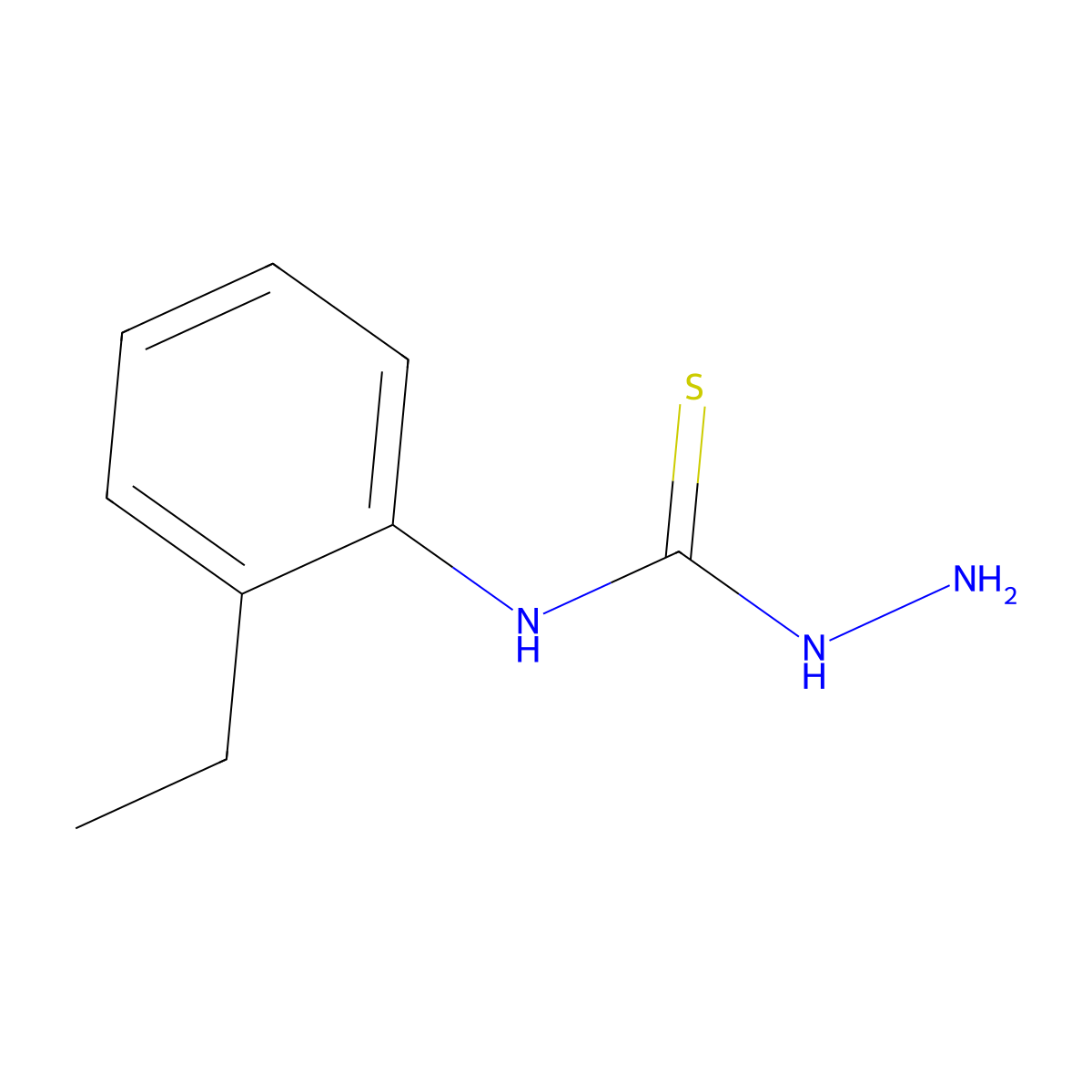 4-(2-Ethylphenyl)-3-thiosemicarbazide molecular structure, CAS 16667-04-2