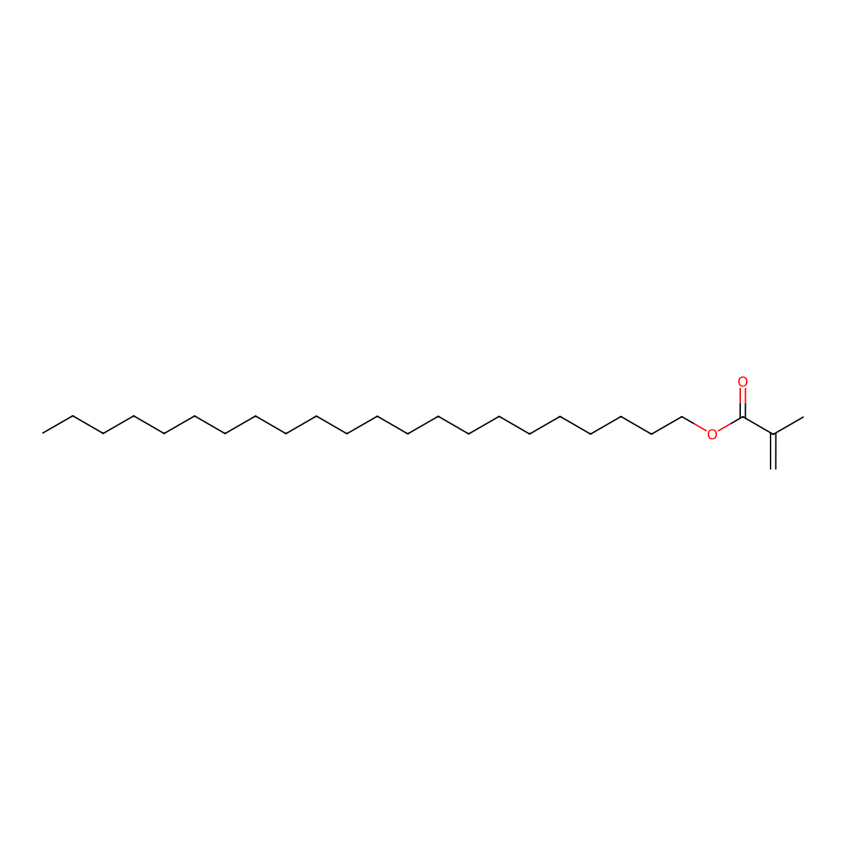 2-Propenoic acid, 2-methyl-, docosyl ester molecular structure, CAS 16669-27-5