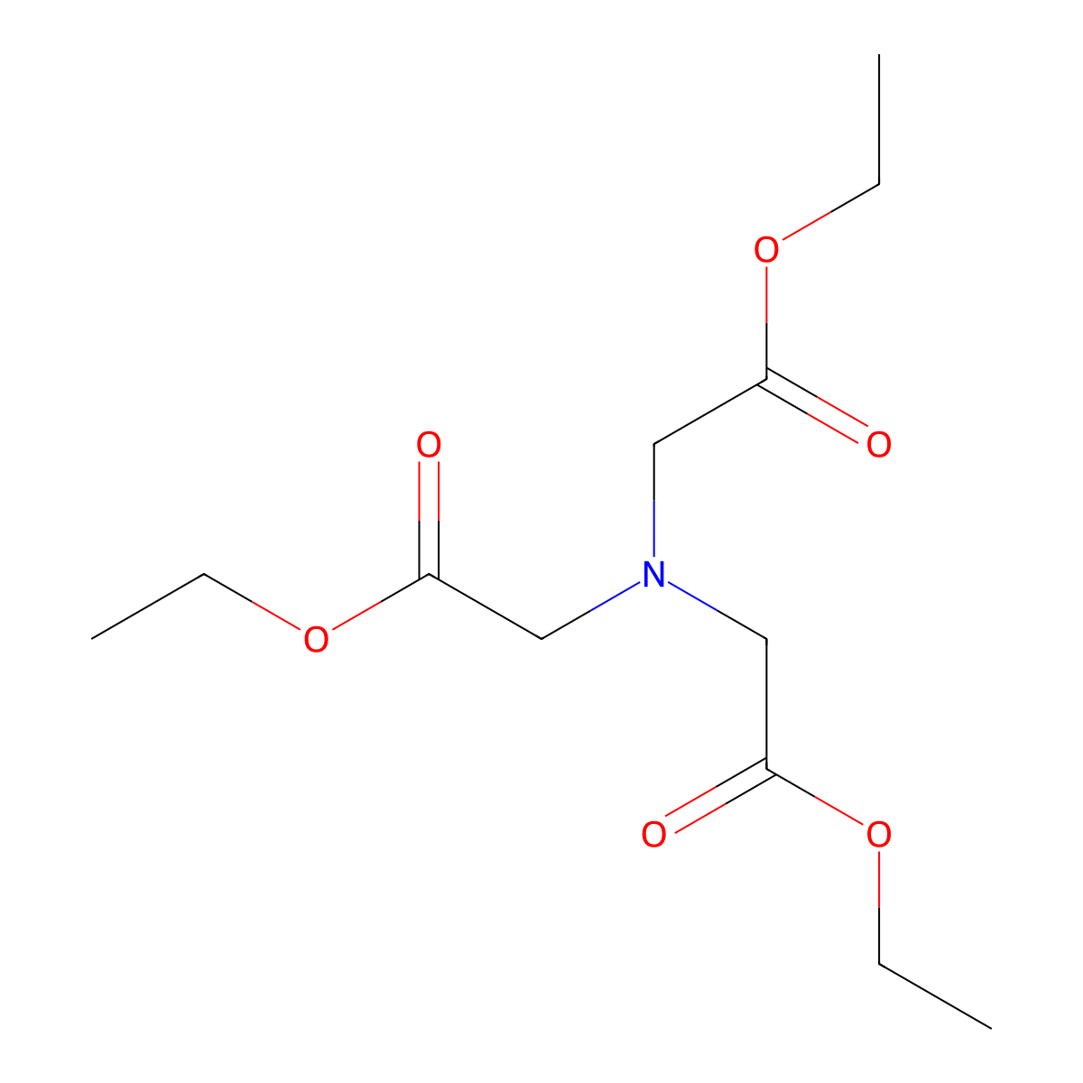 Glycine, N,N-bis(2-ethoxy-2-oxoethyl)-, ethyl ester molecular structure, CAS 16669-54-8