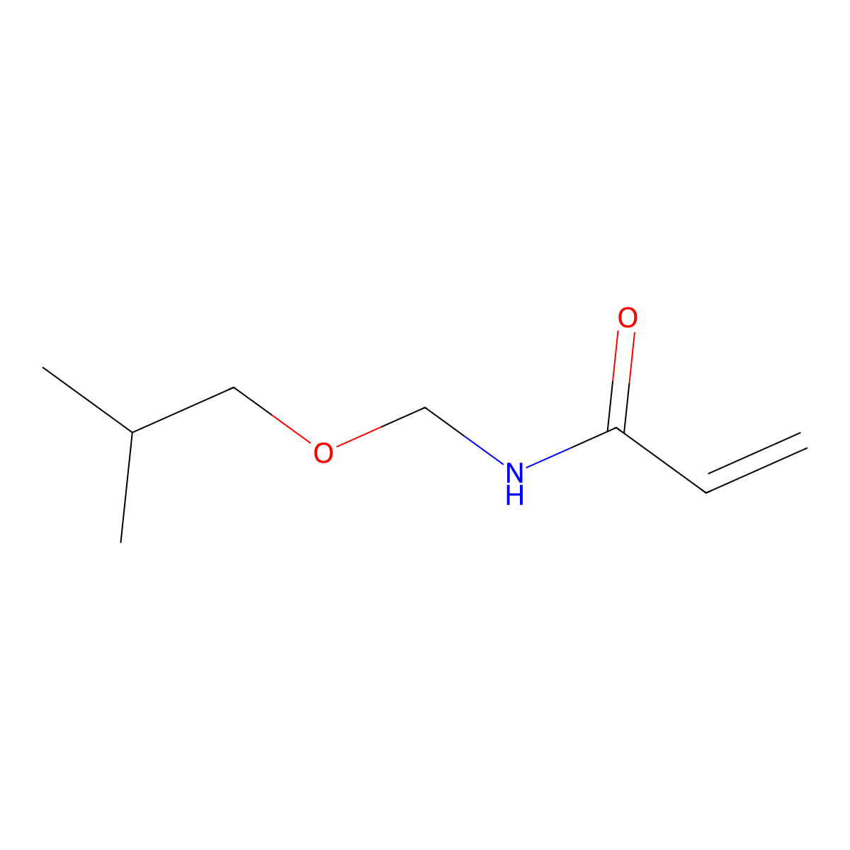 N-(Isobutoxymethyl)acrylamide molecular structure, CAS 16669-59-3