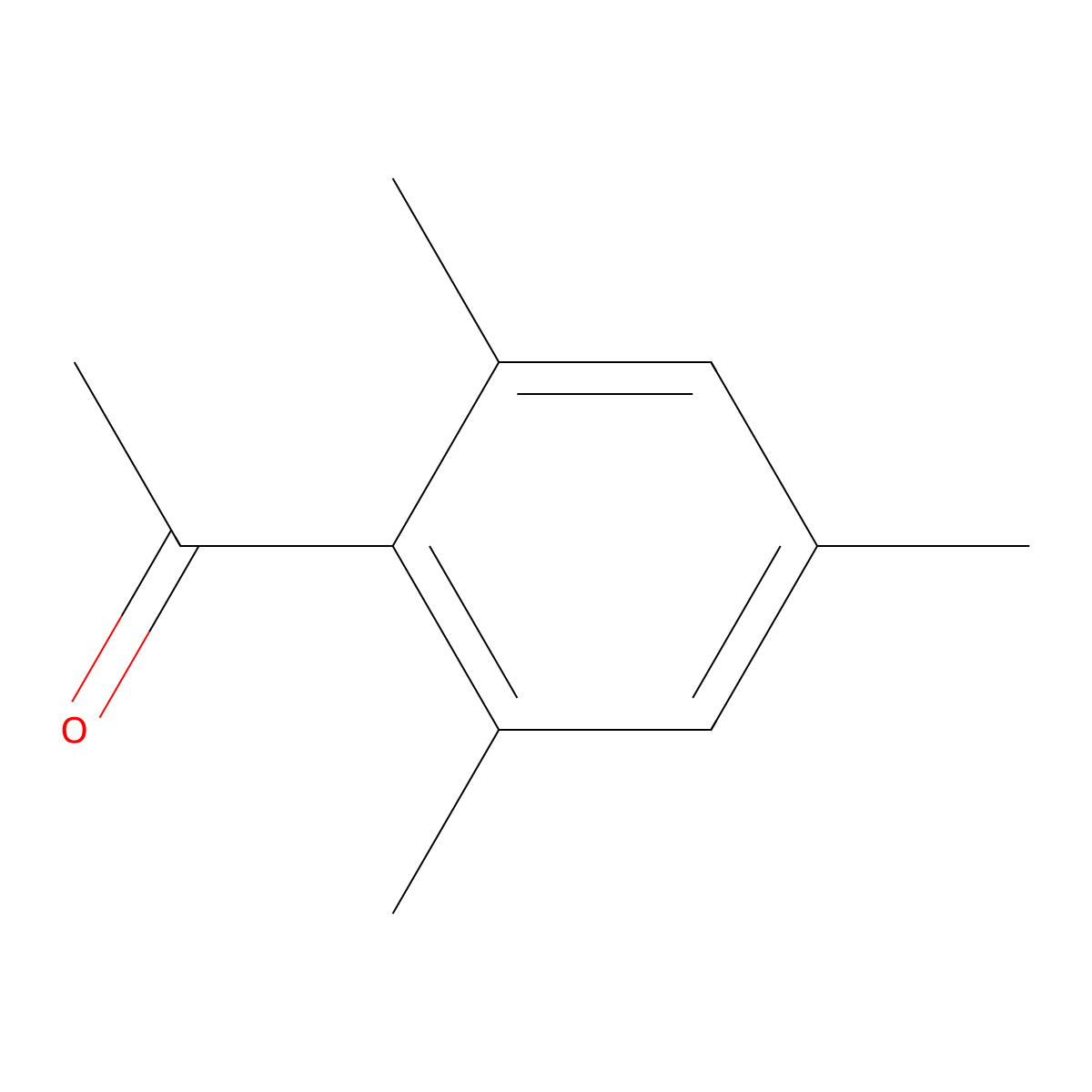 Ethanone, 1-(2,4,6-trimethylphenyl)- molecular structure, CAS 1667-01-2