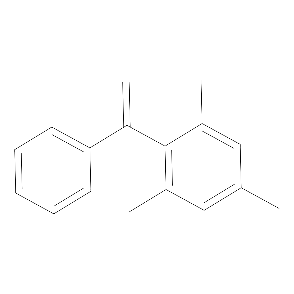 1,3,5-Trimethyl-2-(1-phenylethenyl)benzene molecular structure, CAS 1667-02-3