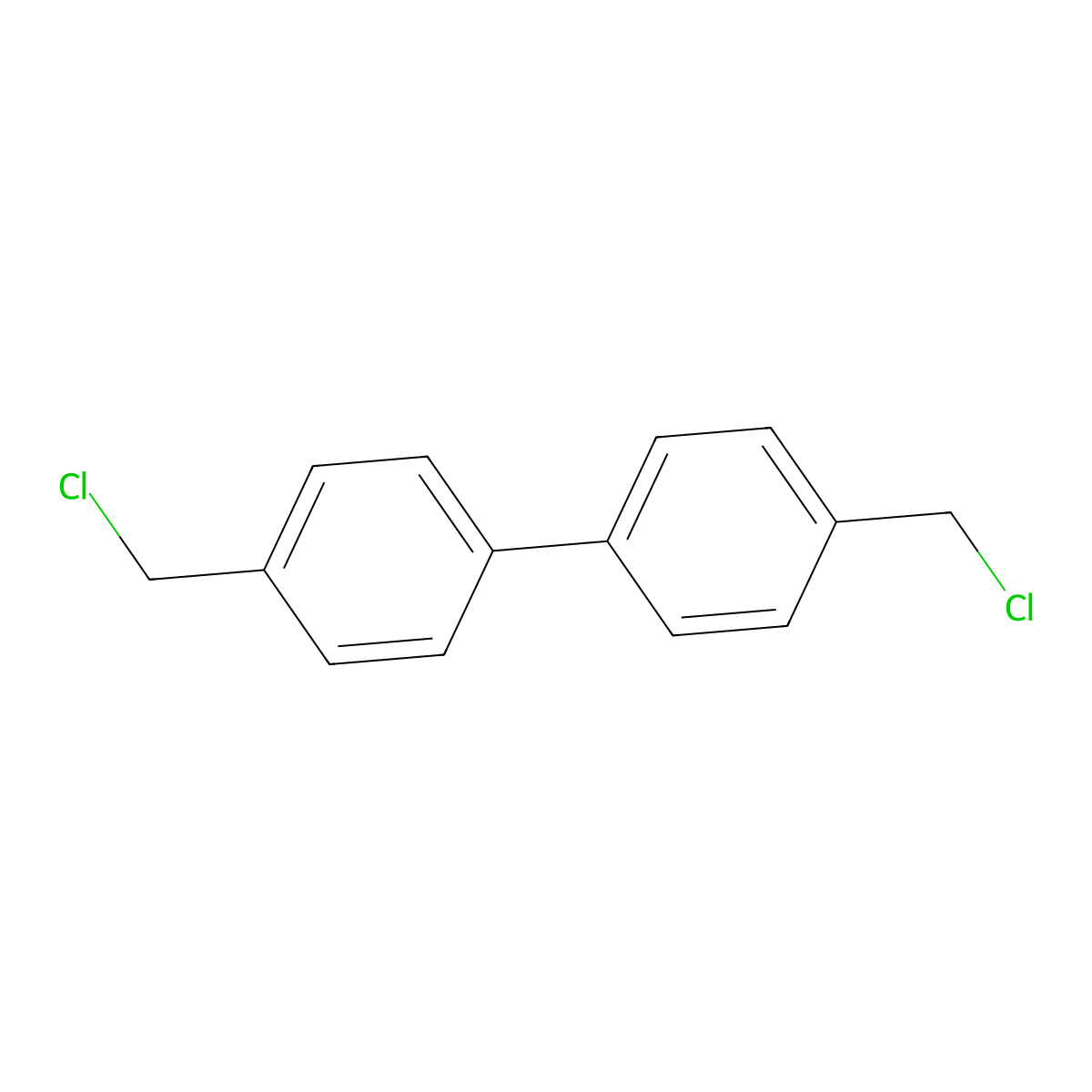 4,4'-Bis(chloromethyl)-1,1'-biphenyl molecular structure, CAS 1667-10-3