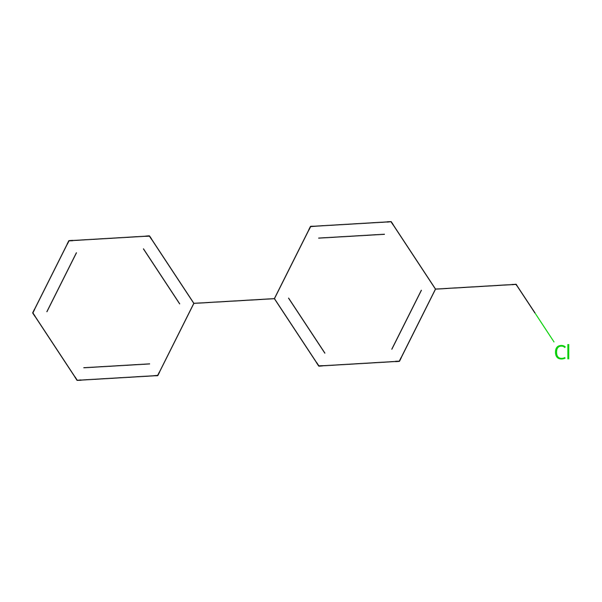4-Phenylbenzyl chloride molecular structure, CAS 1667-11-4