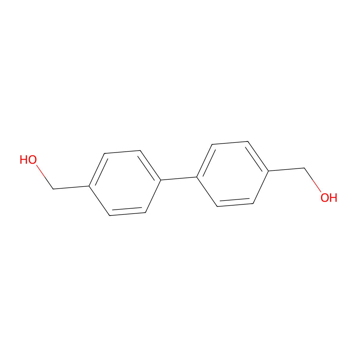 4,4'-Bis(hydroxymethyl)biphenyl molecular structure, CAS 1667-12-5