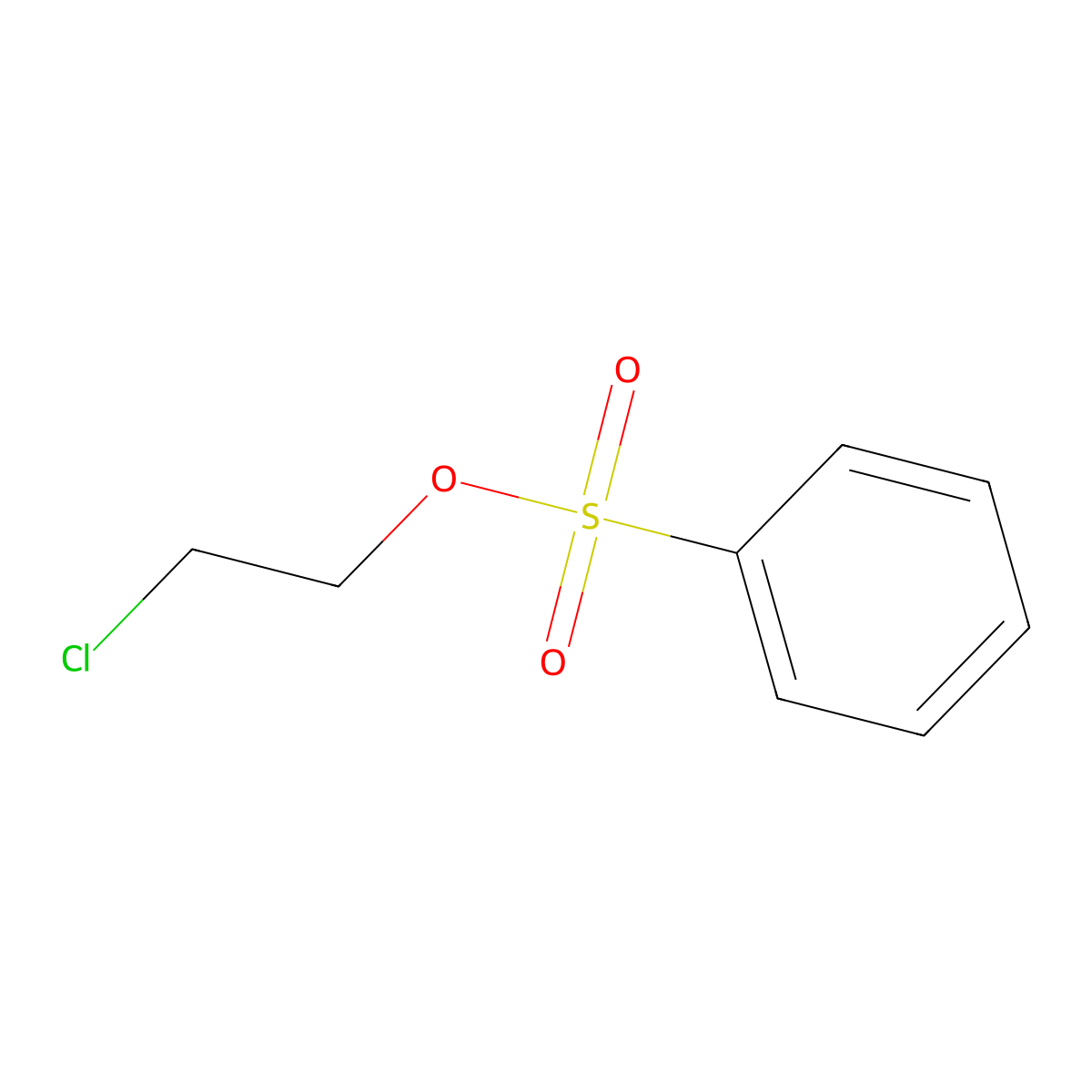 2-Chloroethyl Benzenesulfonate molecular structure, CAS 16670-48-7