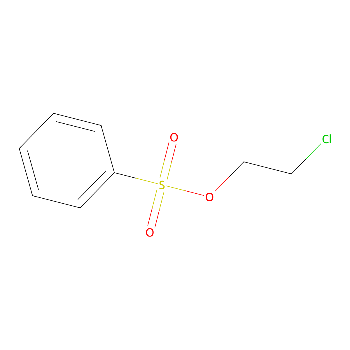 2-Chloroethyl Benzenesulfonate molecular structure, CAS 16670-48-7
