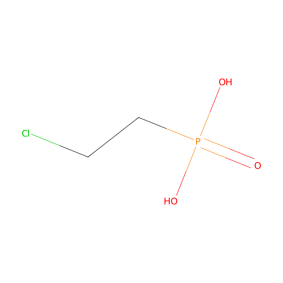 Ethephon molecular structure, CAS 16672-87-0