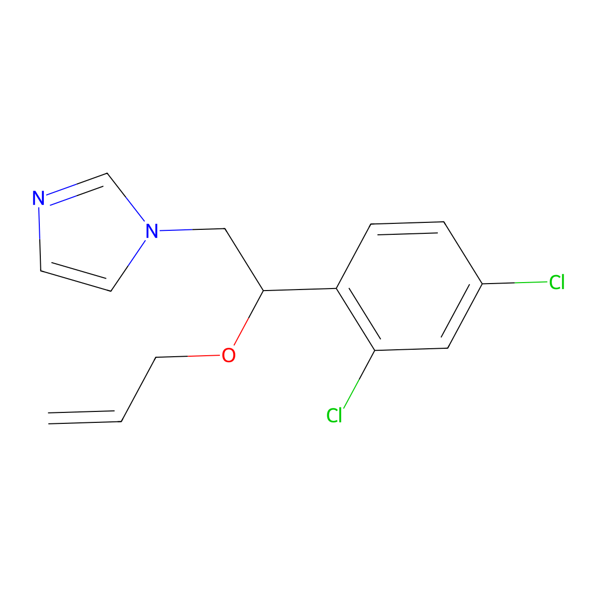 (R)-Enilconazole molecular structure, CAS 166734-81-2
