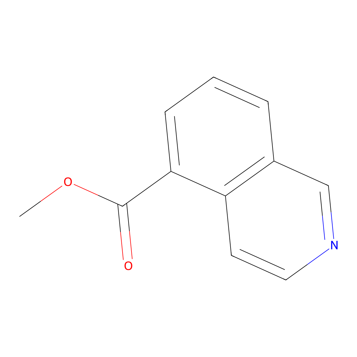 Methyl isoquinoline-5-carboxylate molecular structure, CAS 16675-59-5