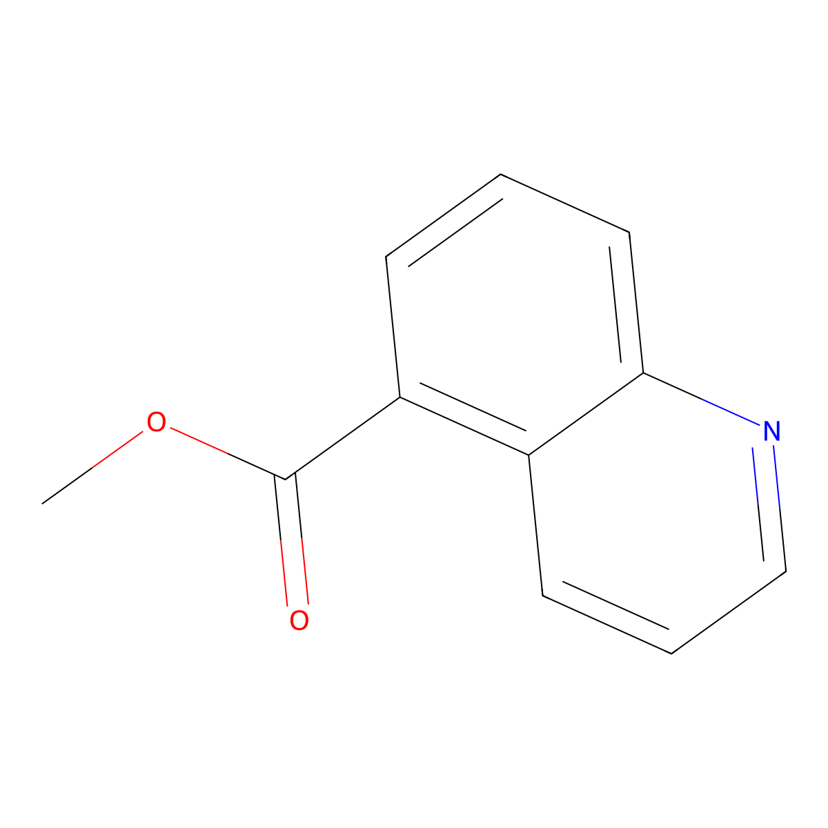 Methyl quinoline-5-carboxylate molecular structure, CAS 16675-62-0