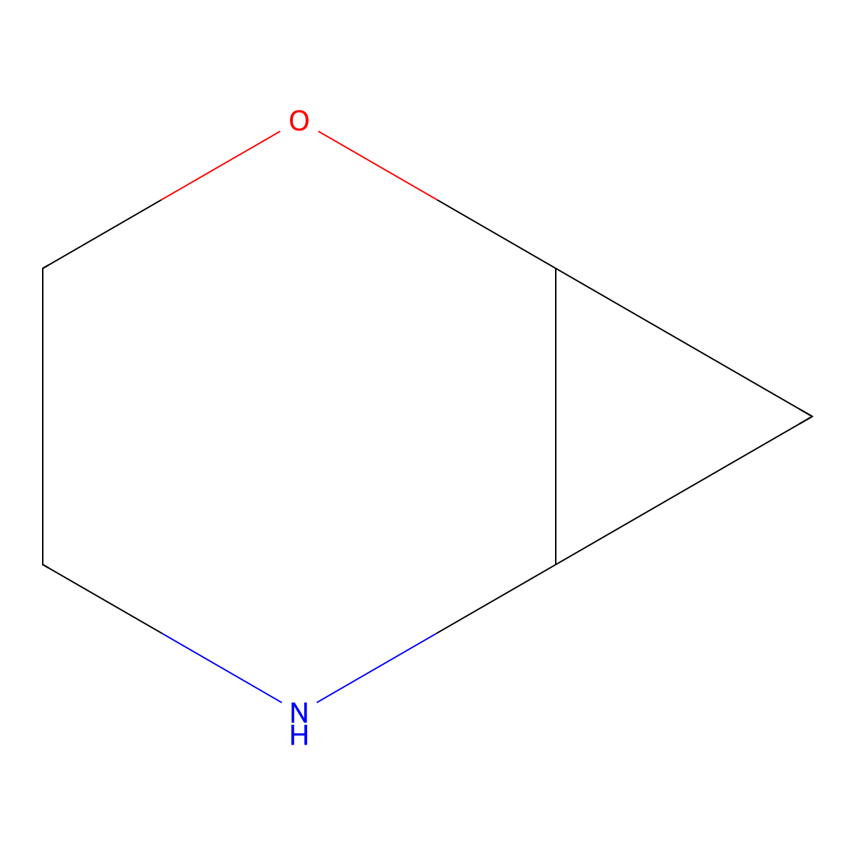 2-Oxa-5-azabicyclo[4.1.0]heptane molecular structure, CAS 166756-12-3