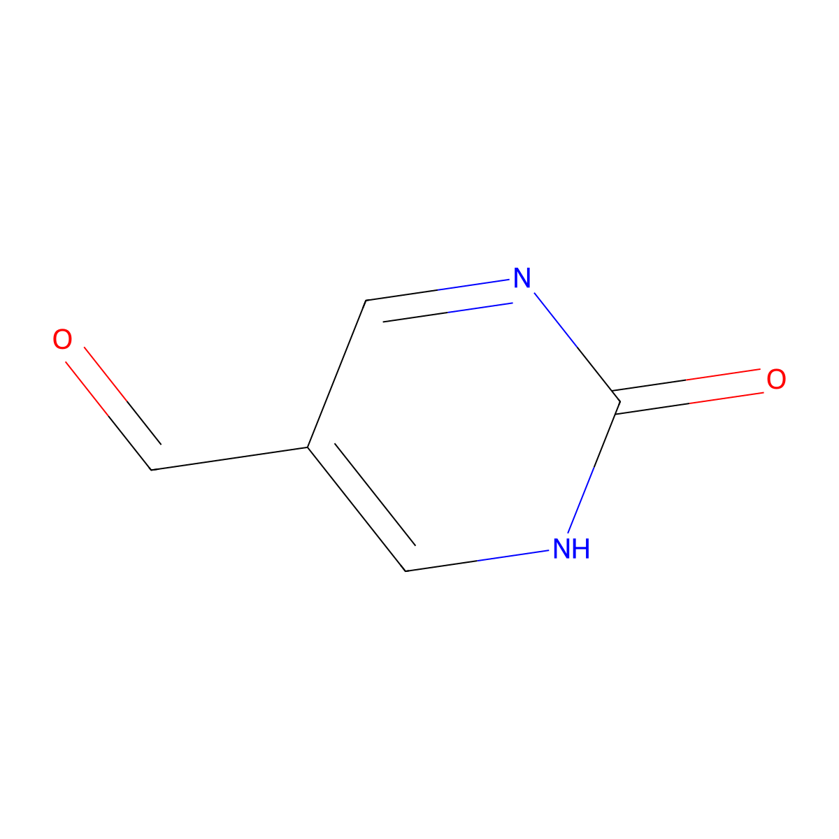 2-Hydroxypyrimidine-5-carbaldehyde molecular structure, CAS 166757-62-6