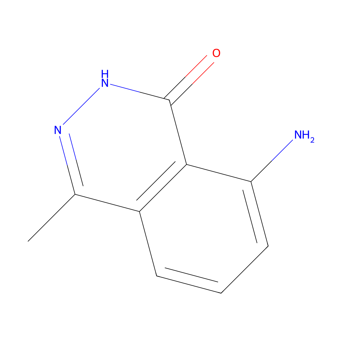 1(2H)-Phthalazinone, 8-amino-4-methyl- molecular structure, CAS 16676-82-7