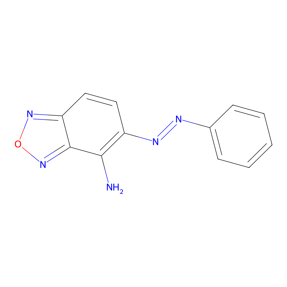4-Amino-5-phenylazobenzofurazan molecular structure, CAS 166766-05-8