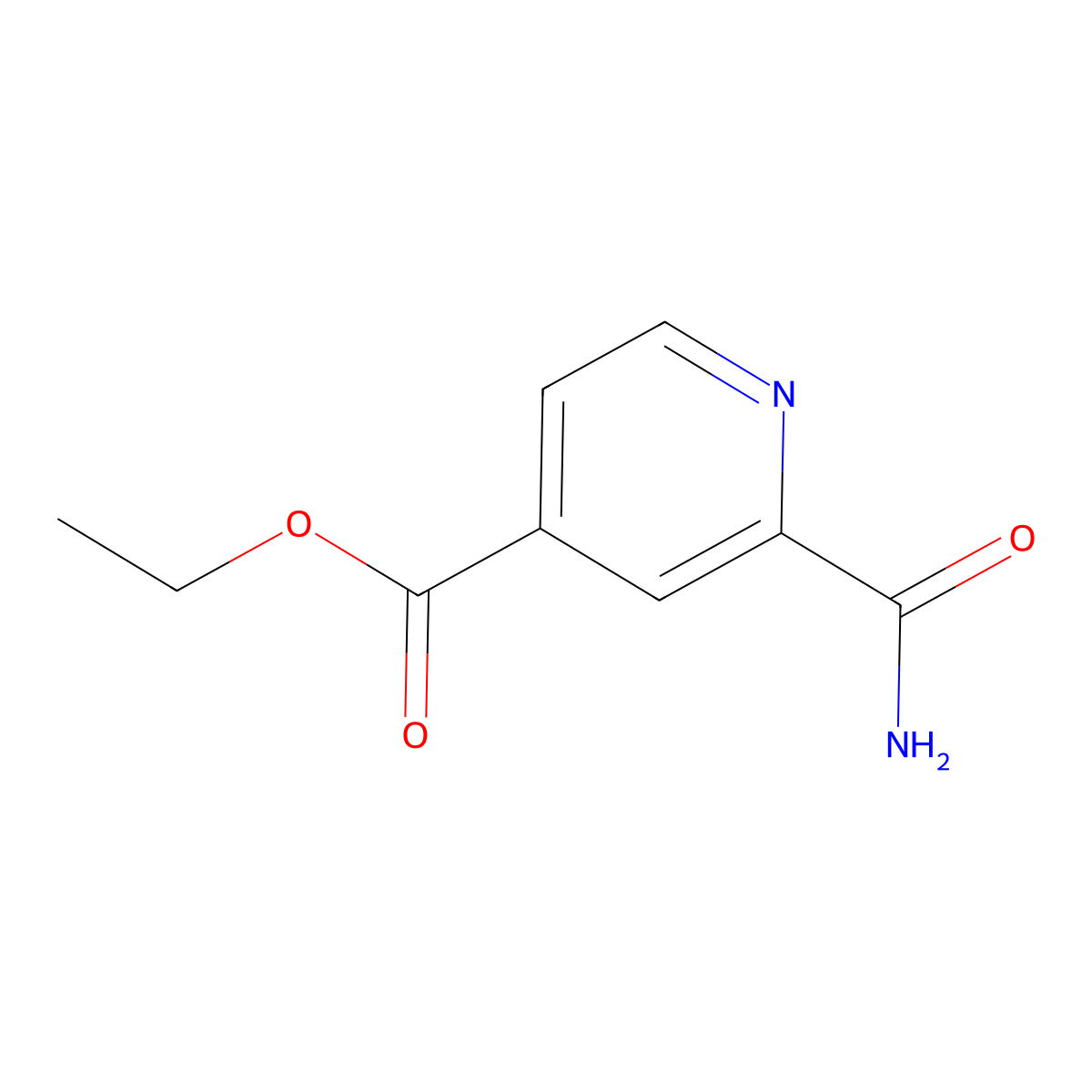 Ethyl 2-carbamoylisonicotinate molecular structure, CAS 166766-77-4