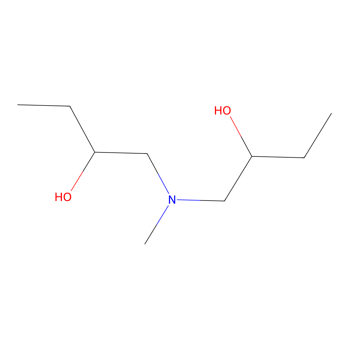 1-[(2-Hydroxybutyl)(methyl)amino]butan-2-ol molecular structure, CAS 16677-76-2