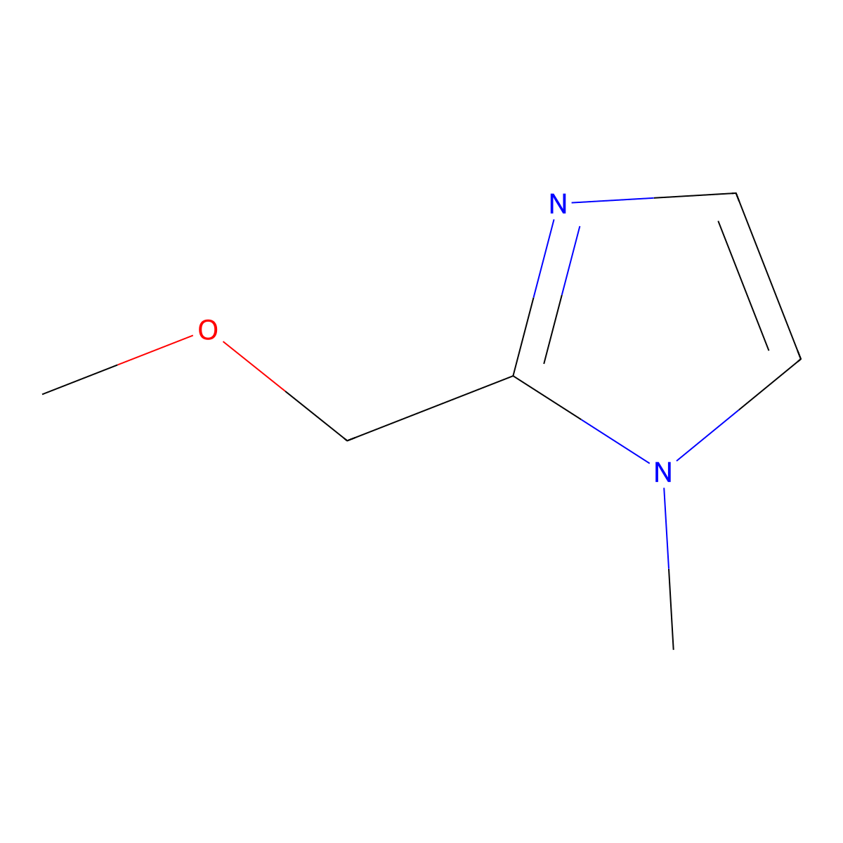 2-(methoxymethyl)-1-methyl-1H-imidazole molecular structure, CAS 1667730-79-1