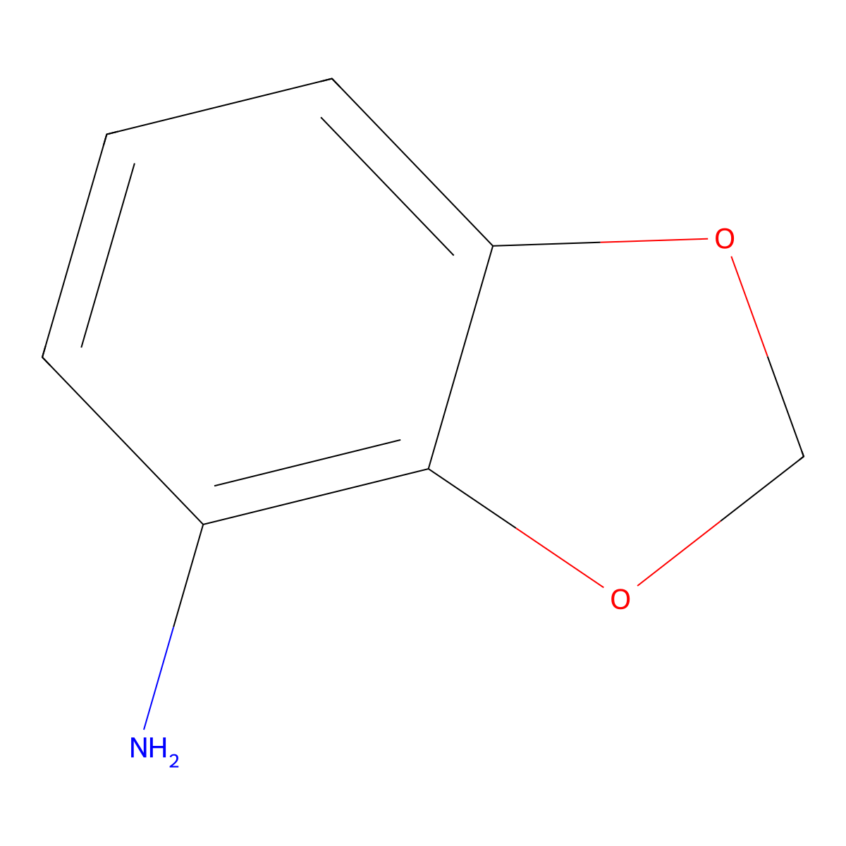 1,3-Benzodioxol-4-amine molecular structure, CAS 1668-84-4