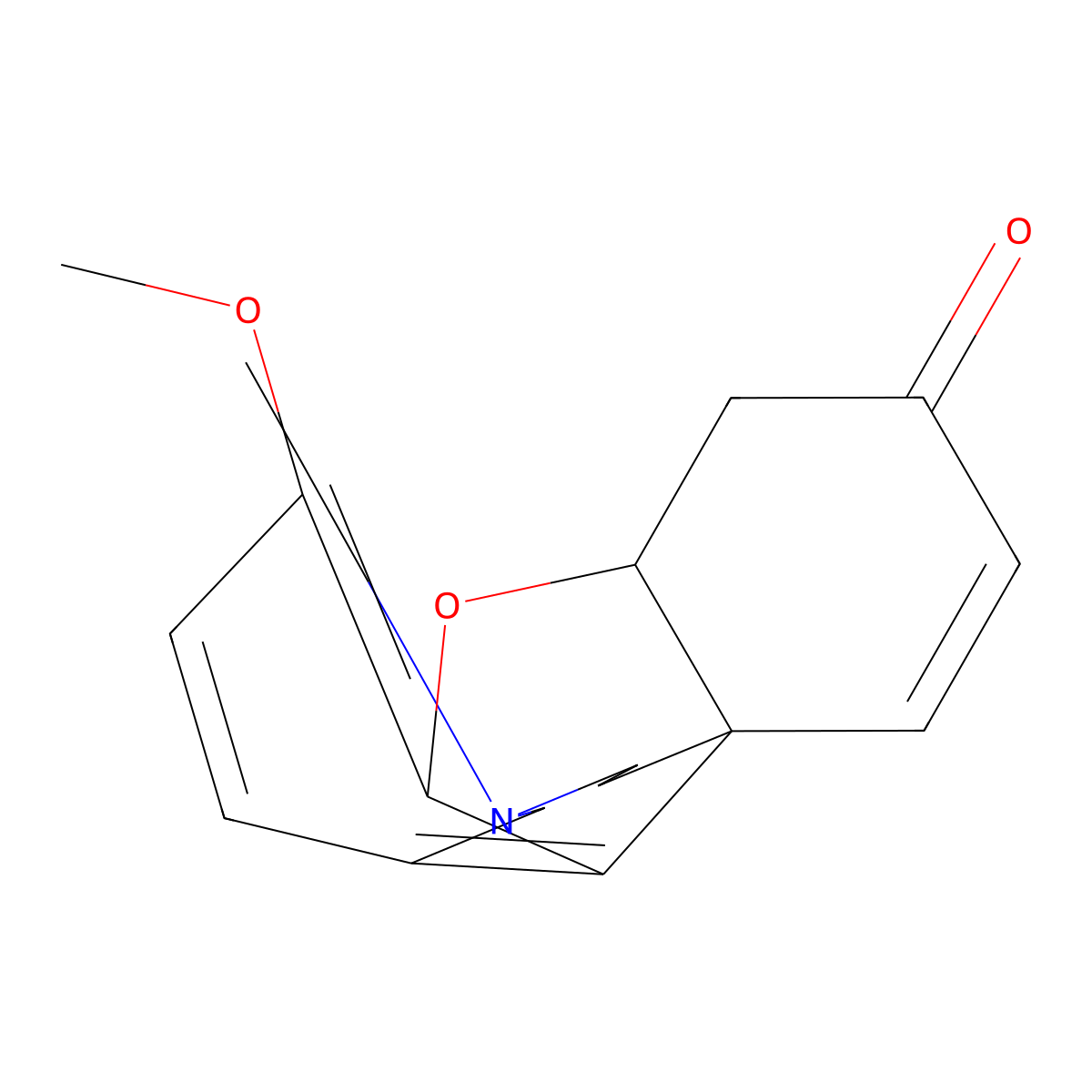 Narwedine molecular structure, CAS 1668-86-6