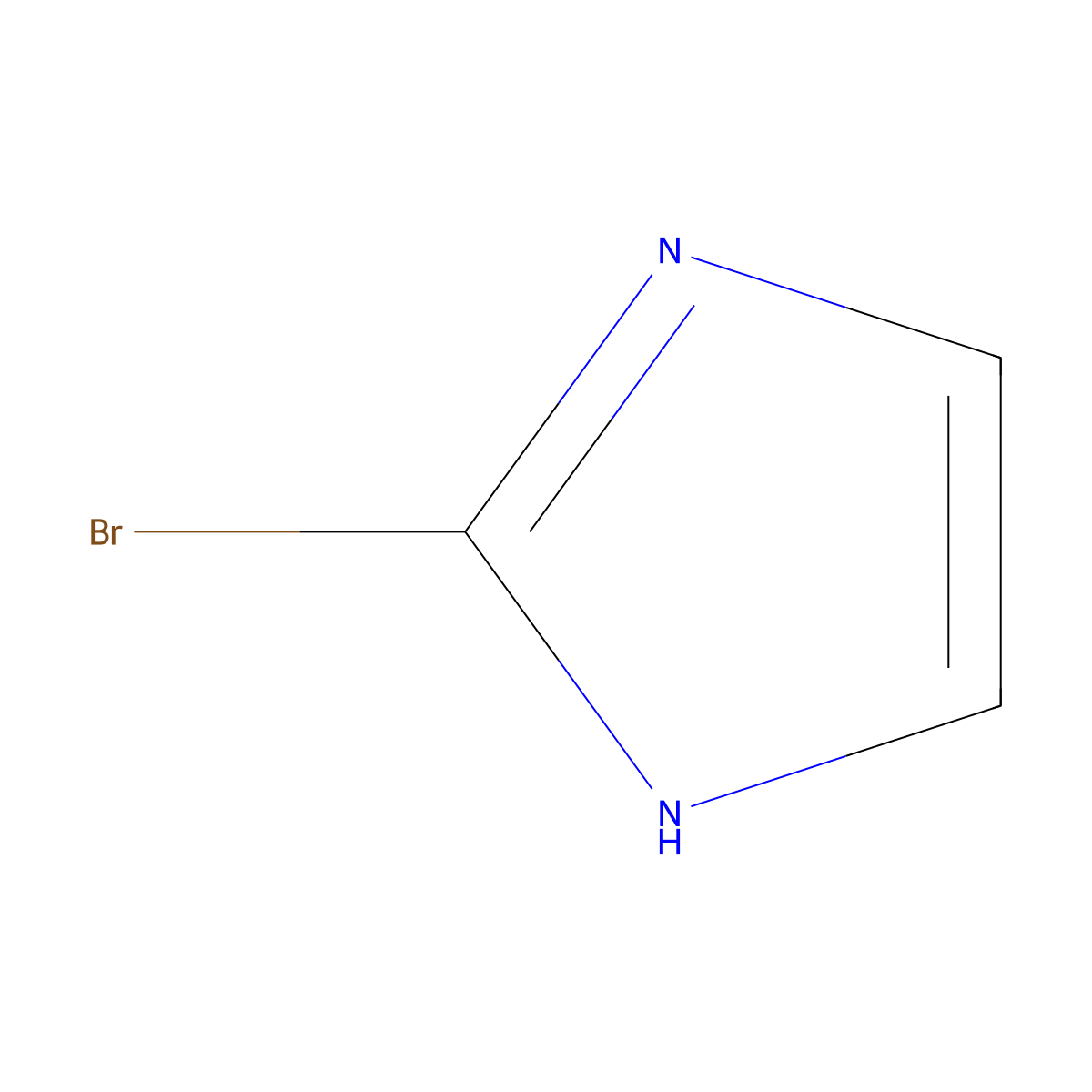 2-Bromo-1H-imidazole molecular structure, CAS 16681-56-4