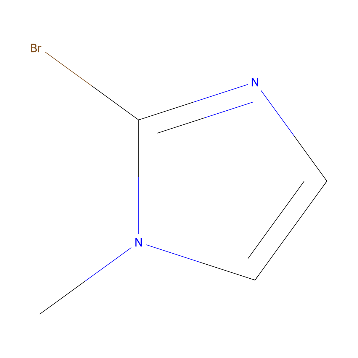 2-Bromo-1-methyl-1H-imidazole molecular structure, CAS 16681-59-7