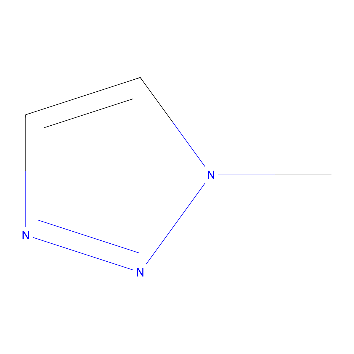 1-Methyl-1H-1,2,3-triazole molecular structure, CAS 16681-65-5