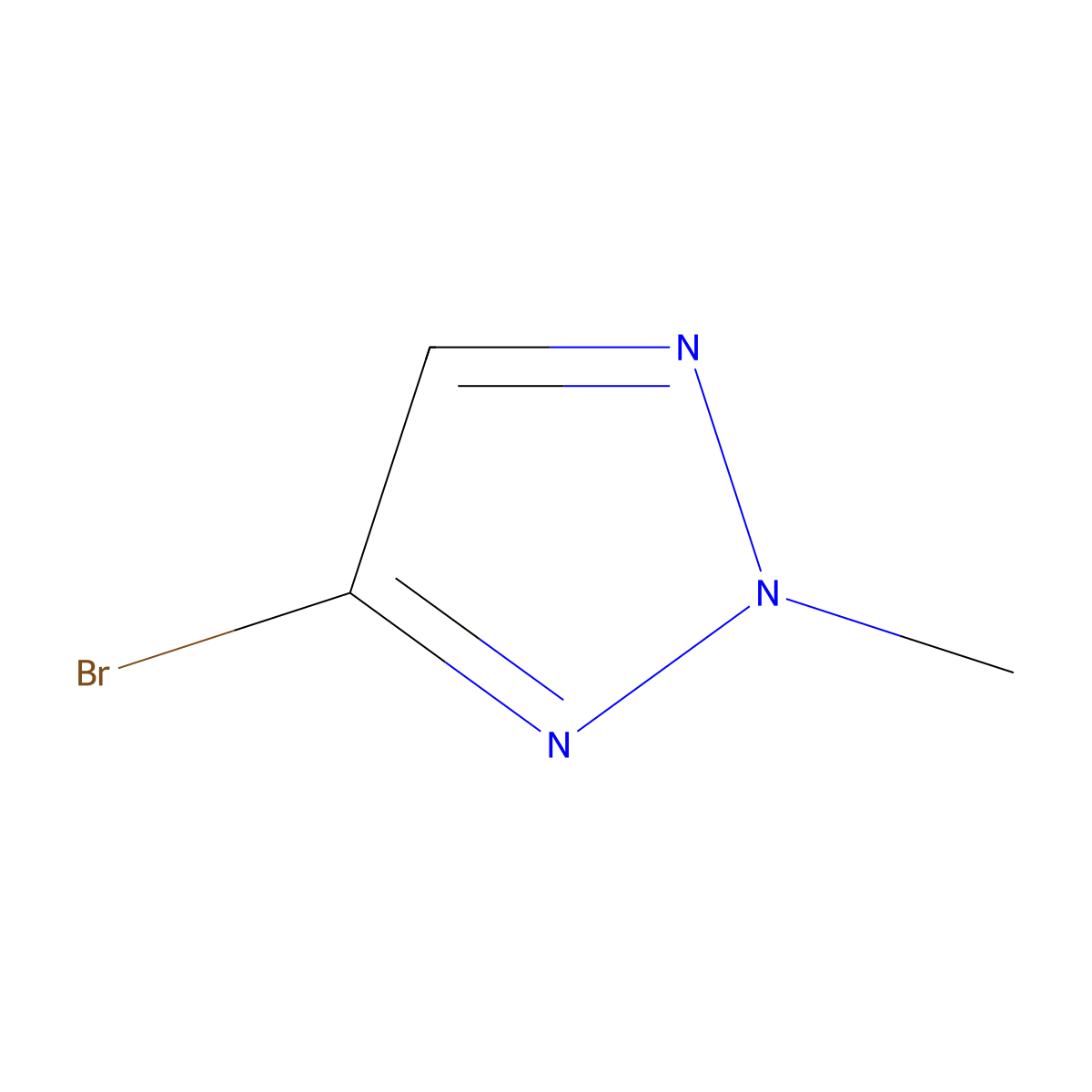 4-Bromo-2-methyl-2H-1,2,3-triazole molecular structure, CAS 16681-67-7